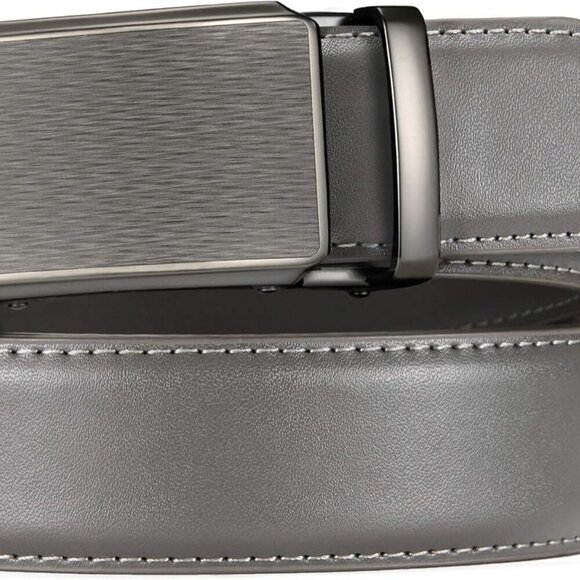 Leather Ratchet Belt for men 1 3/8" for Dress Pants - Micro Adjustable Belt - Picture 4 of 6